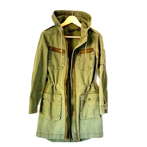 No Boundaries Jackets & Blazers - Army Green Canvas Utility Jacket Size S